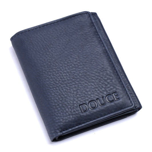 DOUCE MEN TRI-FOLD WALLET (NAVY BLUE)