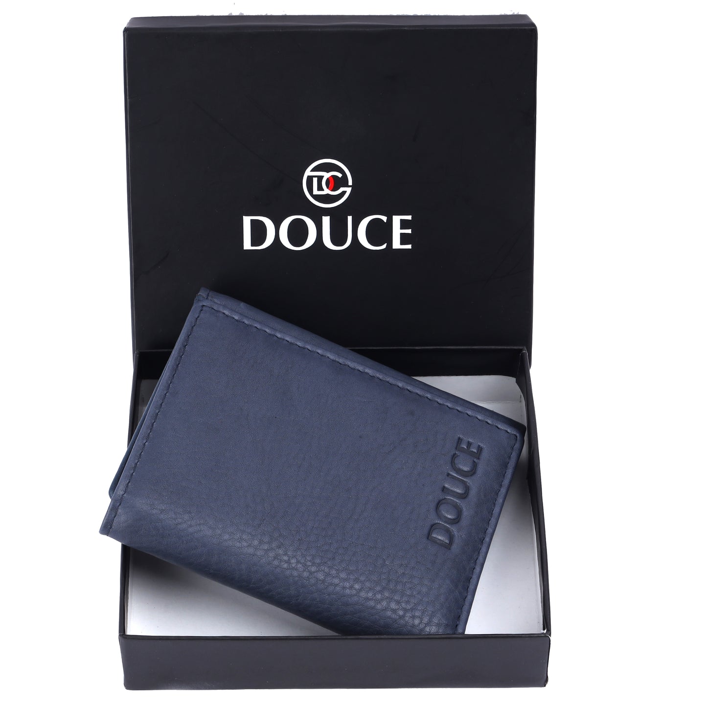 DOUCE MEN TRI-FOLD WALLET (NAVY BLUE)