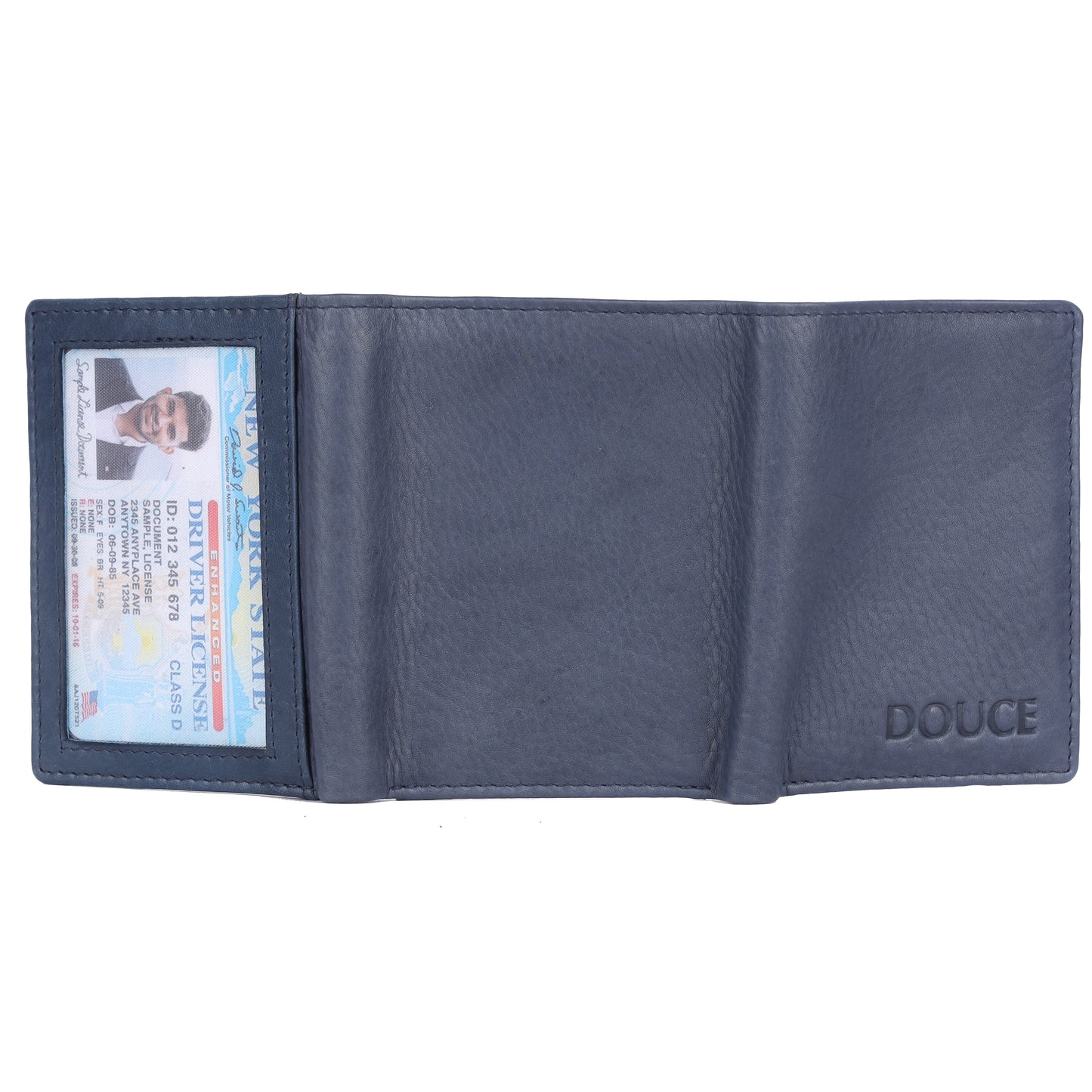 DOUCE MEN TRI-FOLD WALLET (NAVY BLUE)