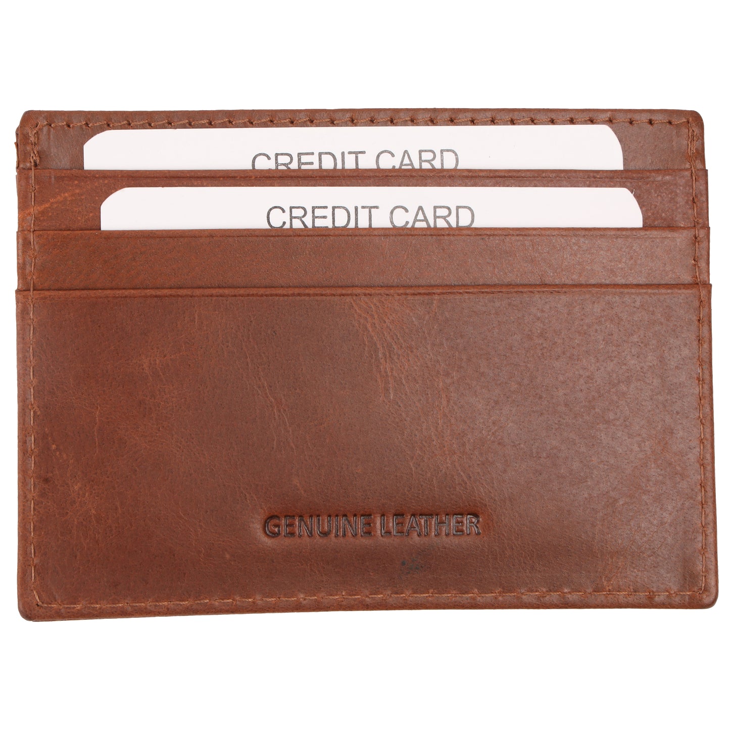 PREMIUM GENUINE LEATHER WALLET COMBO FOR MEN - TAN (CRUNCH)