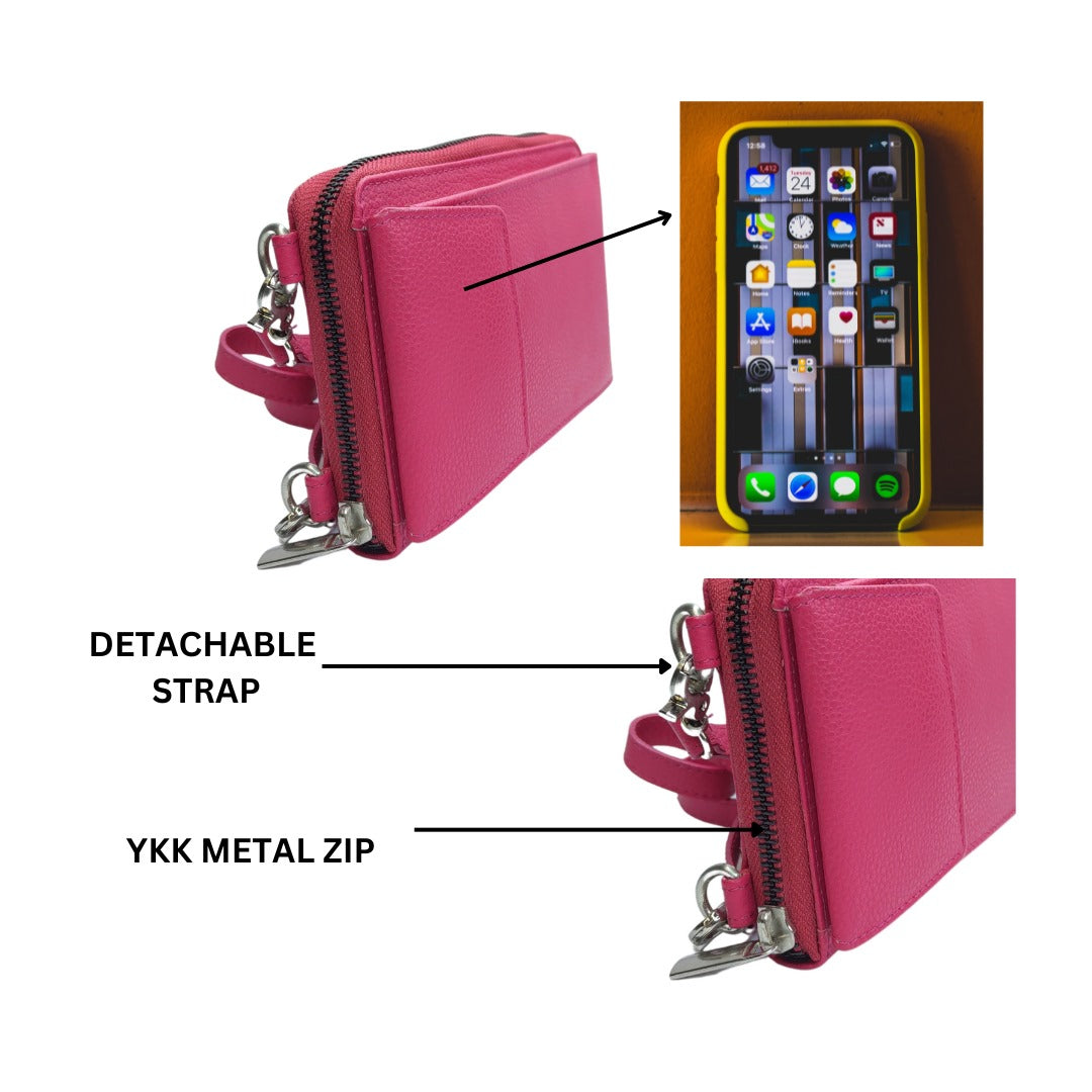 Ladies Phone wallet (Pink)