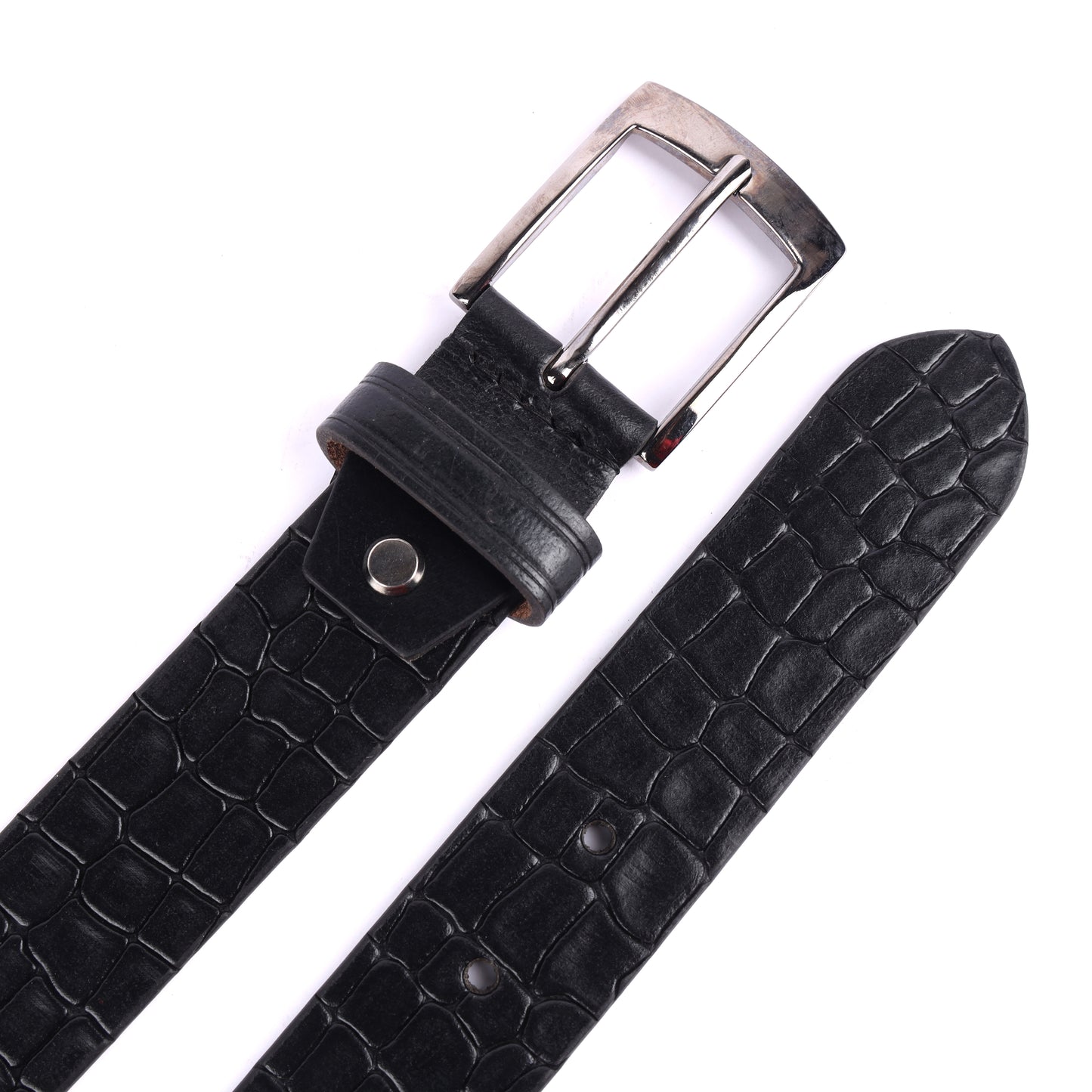 The Best gifts set for Men (Douce Premium Genuine Leather Belt & Wallet Combo) Black with Croco Print